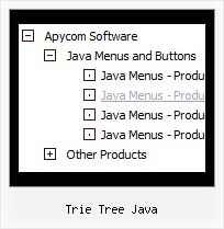 Trie Tree Java Menu Scroll Tree