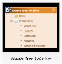 Webpage Tree Style Nav Tree Navigation Examples