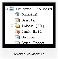 Webtree Javascript Menu Bar Tree