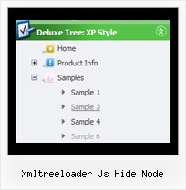 Xmltreeloader Js Hide Node Tree Collapsing Menus