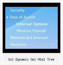 Xsl Dynamic Xml Html Tree Tree Dropdown With Submenu