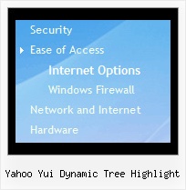 Yahoo Yui Dynamic Tree Highlight Tree Xp Style Menus