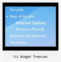 Yii Widget Treeview Tree Onmouseover