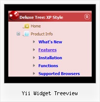 Yii Widget Treeview Simple Tree Menu