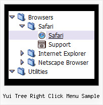 Yui Tree Right Click Menu Sample Tree Navbar Menu