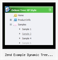 Zend Example Dynamic Tree Categories Movable Tree Menu