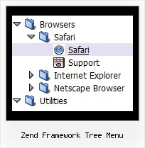 Zend Framework Tree Menu Dropdown Tree Menus