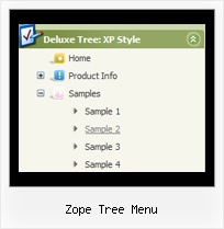 Zope Tree Menu Tree Horizontal Slide Bar